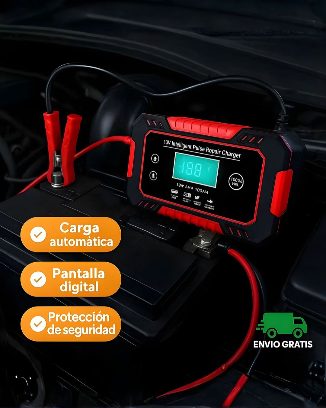 CARGADOR INTELIGENTE BATERIA 12V