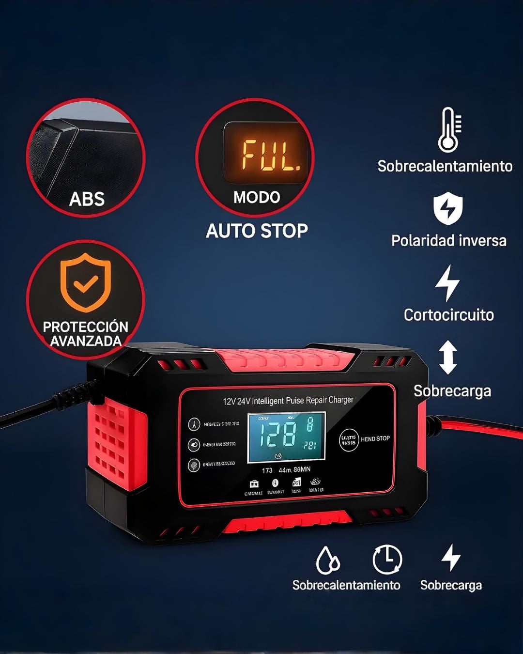 CARGADOR INTELIGENTE BATERIA 12V
