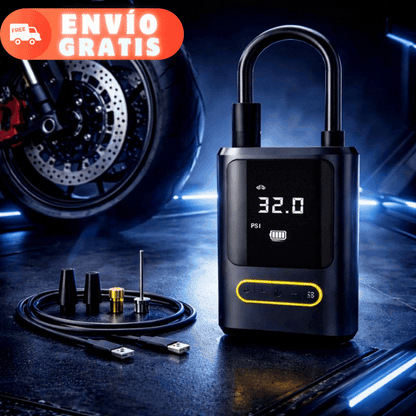 Compresor De Aire Mini  Portátil 150 Psi Pantalla Digital Led