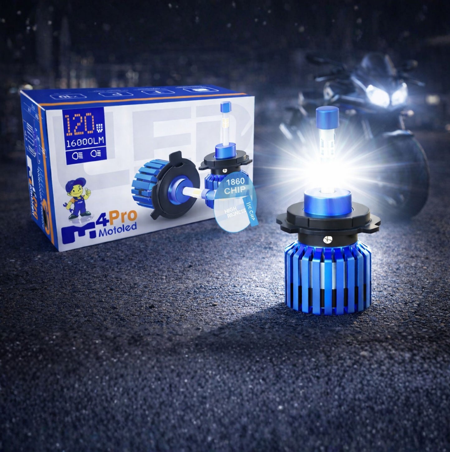 Bombillo Led Motoled M4PRO – 16000LM