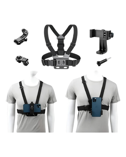 Arnés Pecho Soporte Cámara Y Celular Gop